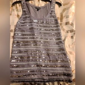 EXPRESS sequin sleeveless top